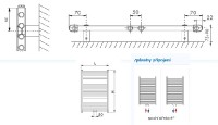 KORADO KORALUX koupelnové těleso Linear Exclusive - M KLXM 900.750, chromované KLX-090075-00M27
